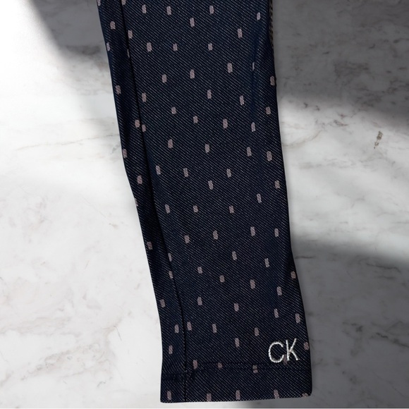 Calvin Klein Girls Polka Dot Jeggings In Dark Blue Size 6 - Picture 3 of 4